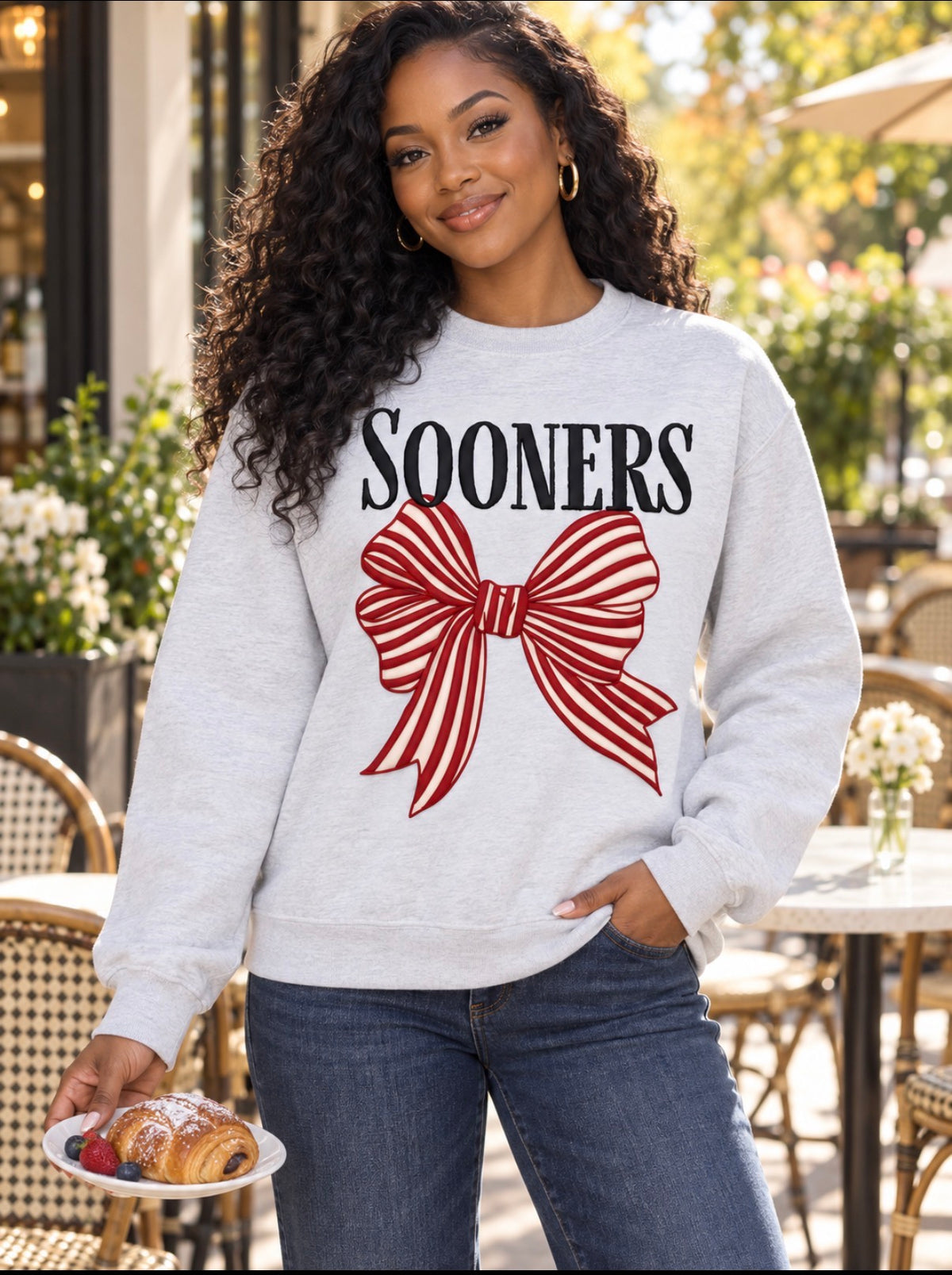 Oklahoma Sooners Bow Swearshirt
