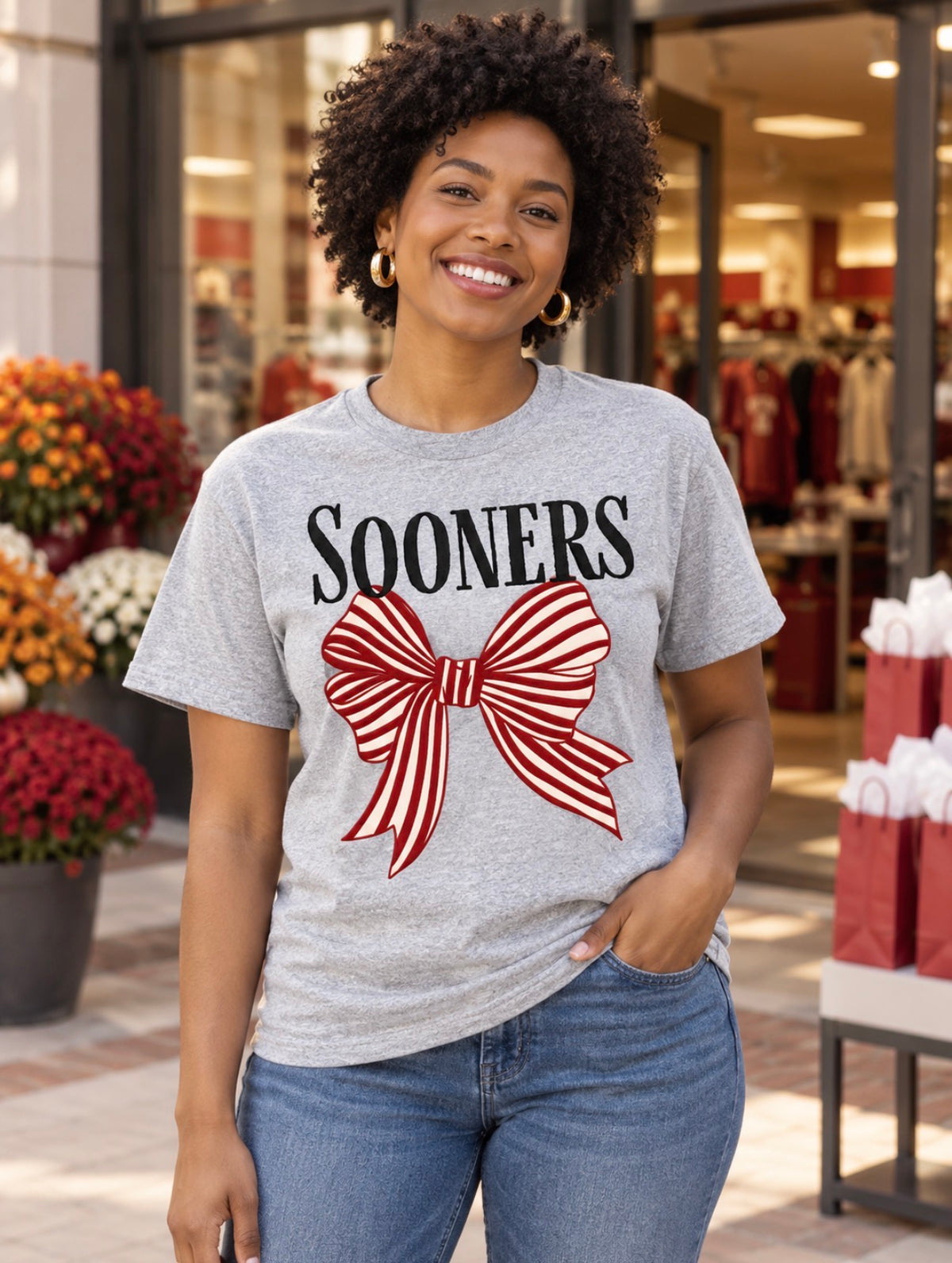 OU Oklahoma Sooners Bow T Shirt