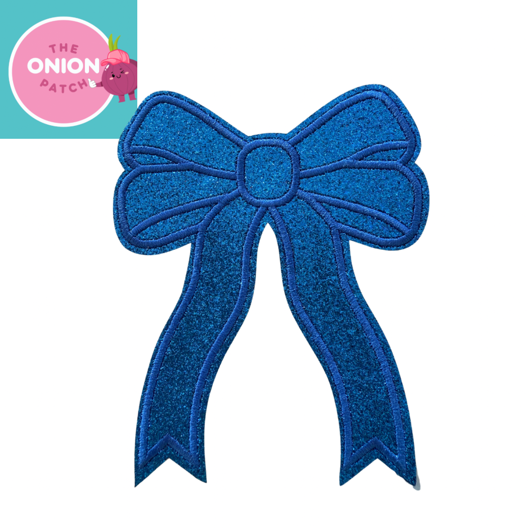 Glitter Bow Trucker Hat/TShirt/Sweatshirt Patch