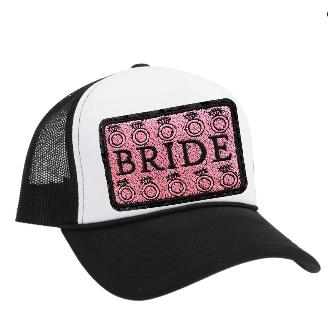 Bride Glitter Trucker Hat