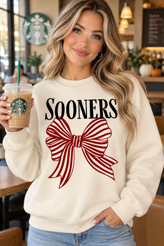 Oklahoma Sooners Bow Swearshirt