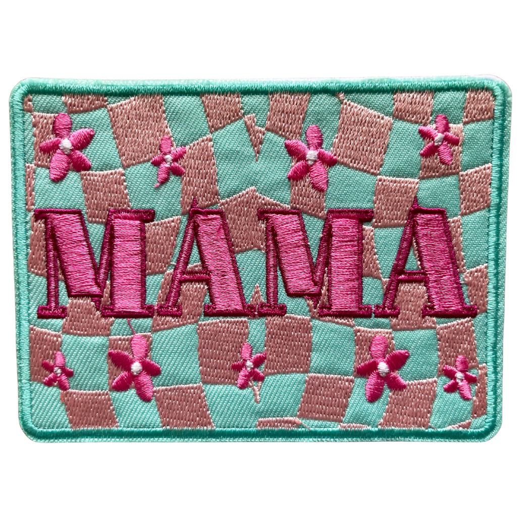 Checkered Mama XL Trucker Hat Patch
