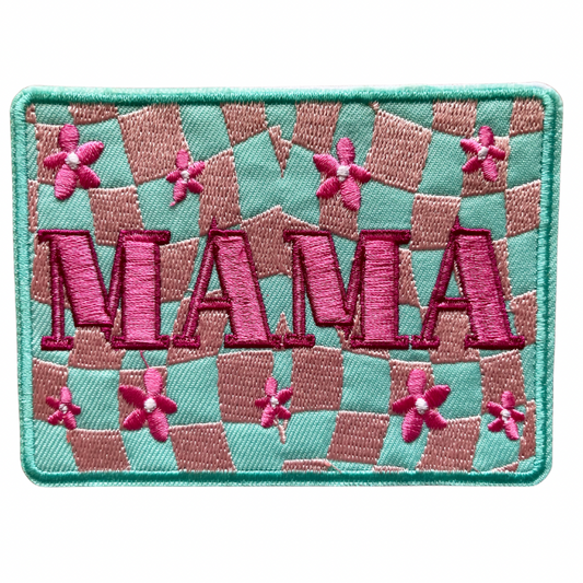 Checkered Mama XL Trucker Hat Patch