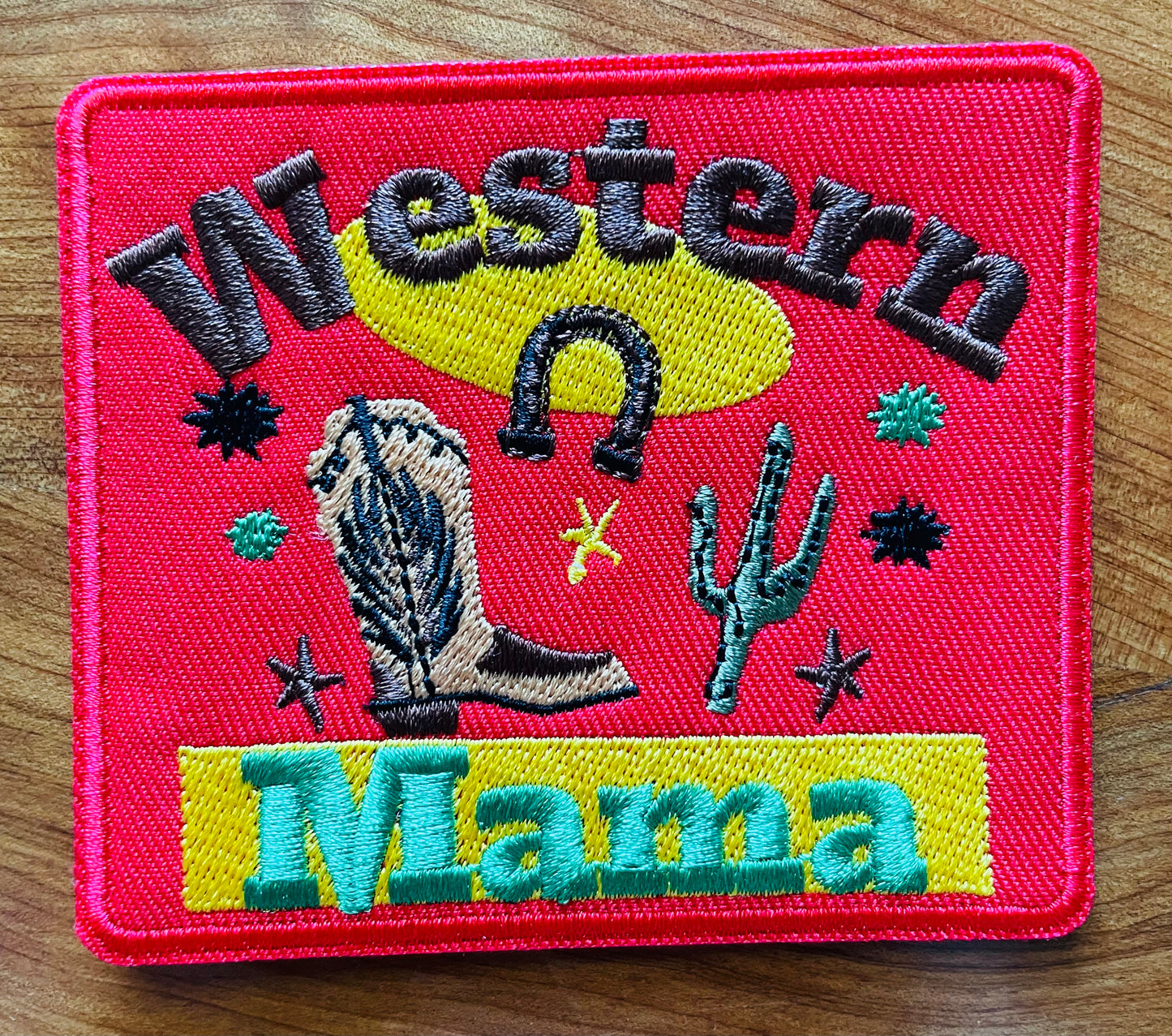 Mama & Mini Western Mama & Mama’s Cowboy Matching Trucker Hat Patches