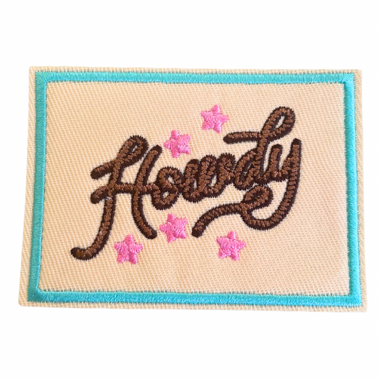 Howdy Trucker Hat Patch