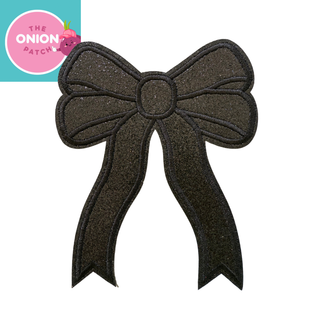Glitter Bow Trucker Hat/TShirt/Sweatshirt Patch