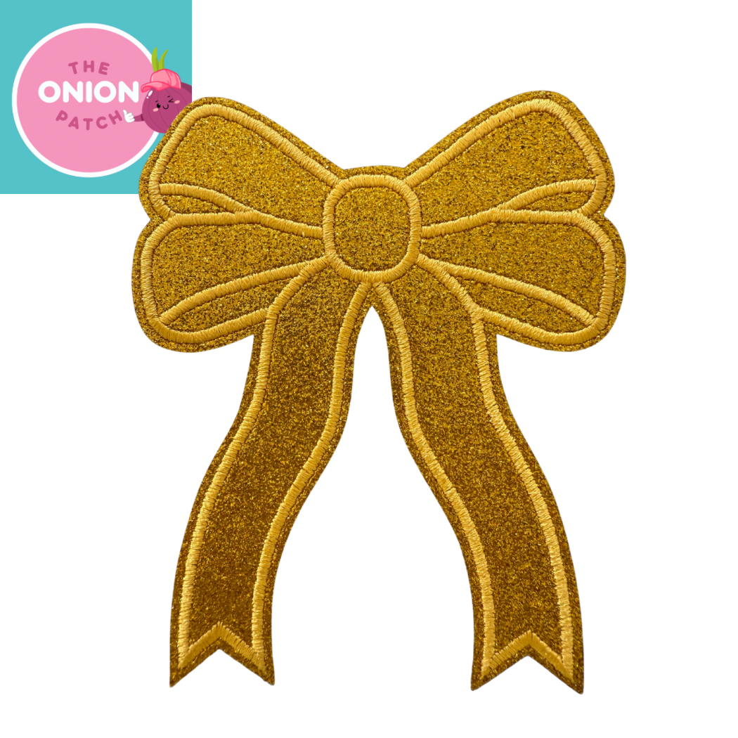Glitter Bow Trucker Hat/TShirt/Sweatshirt Patch