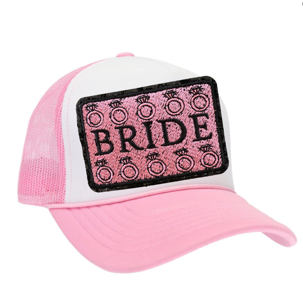 Bride Glitter Trucker Hat