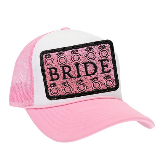 Bride Glitter Trucker Hat
