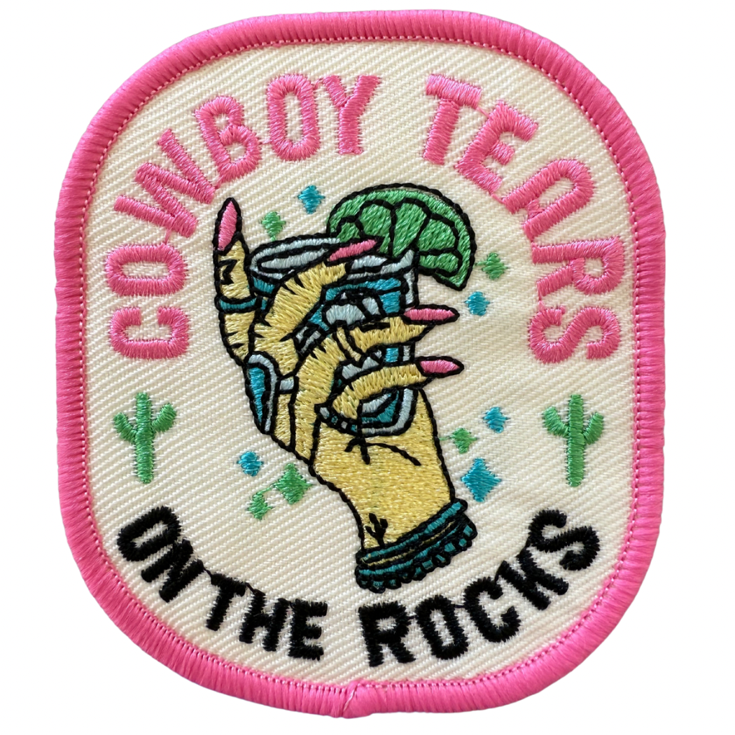 Cowboy Tears On The Rocks Trucker Hat Patch