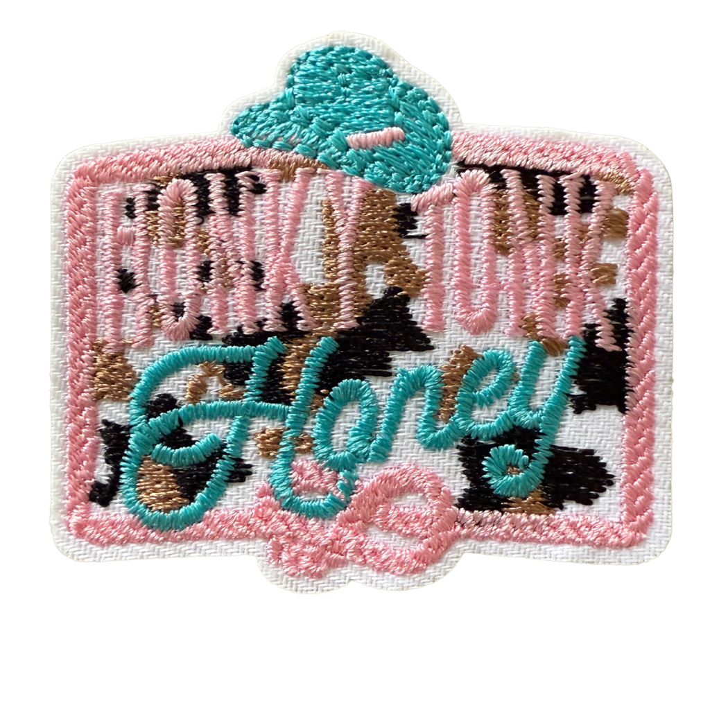 Honky Tonk Honey Trucker Hat Patch