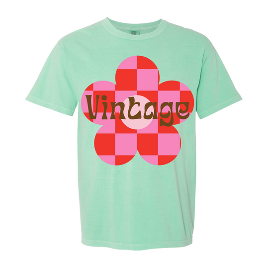 Vintage Flower Comfort Colors T-Shirt