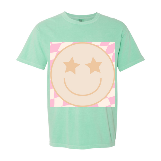 Star Smiley Comfort Colors T-Shirt