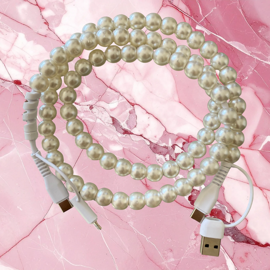 Pearl Beaded 4-in-1 Fast Charging Cable