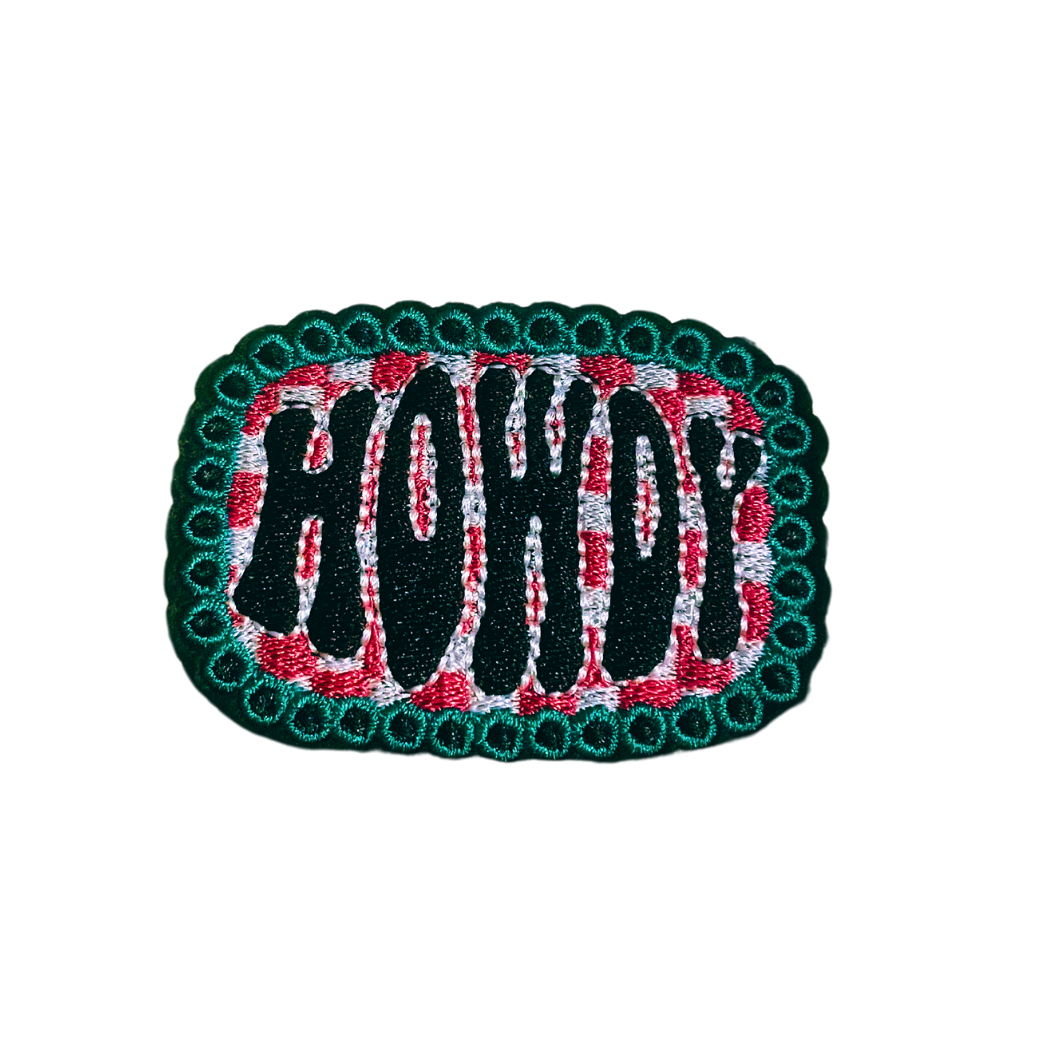 Howdy Trucker Hat Patch