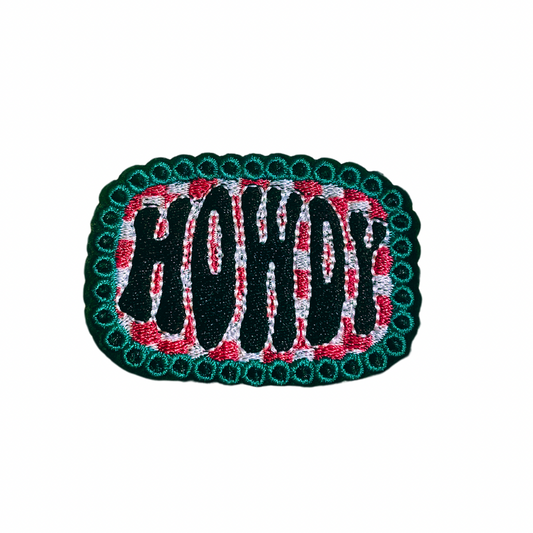 Howdy Trucker Hat Patch