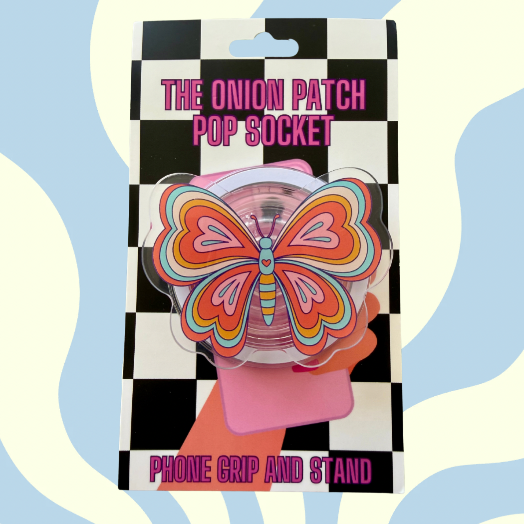 Groovy Butterfly Mag Safe Pop Socket Phone Grip & Stand